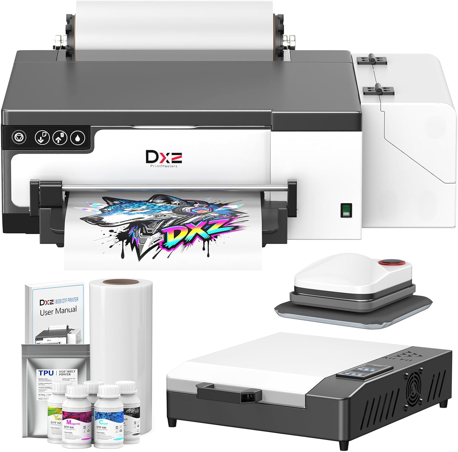 L8058 Printer + Oven + Heat Press bundle